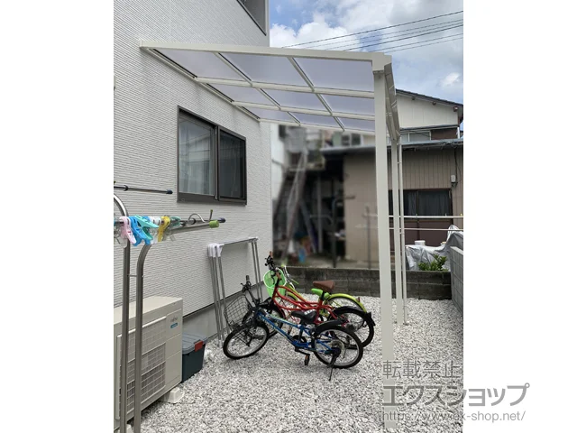徳島県徳島市のYKKAPのテラス屋根 ソラリア F型 テラスタイプ 単体 積雪～20cm対応 施工例