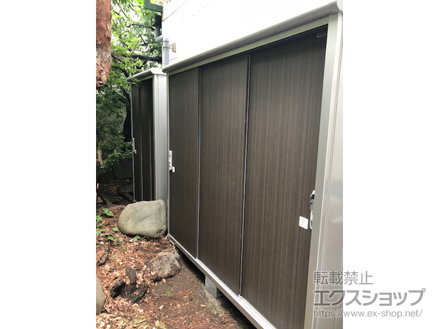 東京都港区のの物置・屋外倉庫 エスモ 一般型 2100×650×1959 ESE-2106A-DW 施工例