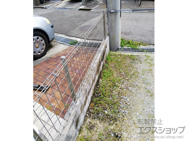 兵庫県明石市ののフェンス・柵 ハイグリッドフェンスUF8型　フリーポールタイプ 施工例