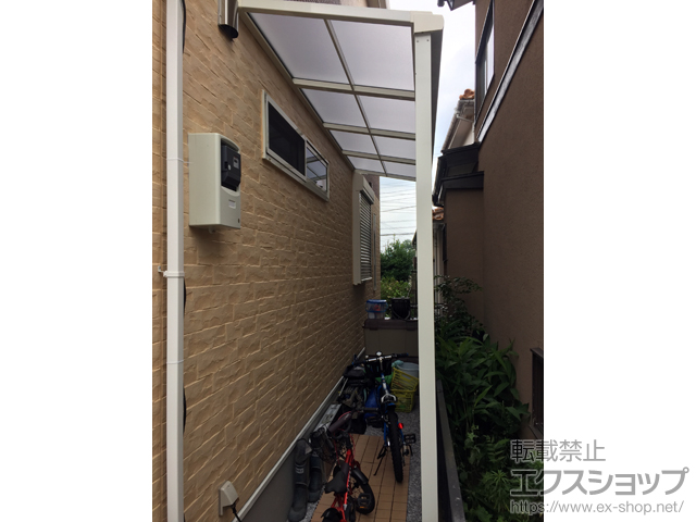 埼玉県入間市ののストックヤード スピーネストックヤード F型 波板タイプ スクリーン仕様 積雪〜20cm対応 施工例