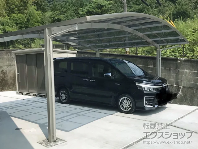 大分県佐伯市ののテラス屋根、物置・収納・屋外倉庫、カーポート レイナツインポートグラン　積雪～20cm対応 施工例