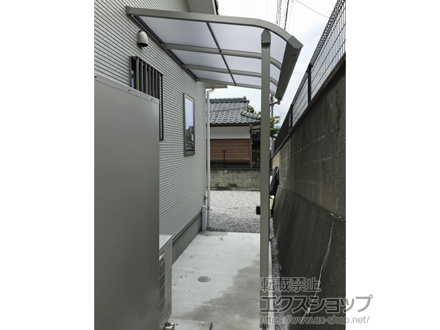 大分県佐伯市ののテラス屋根 ソラリア R型 テラスタイプ 単体 積雪〜20cm対応 施工例