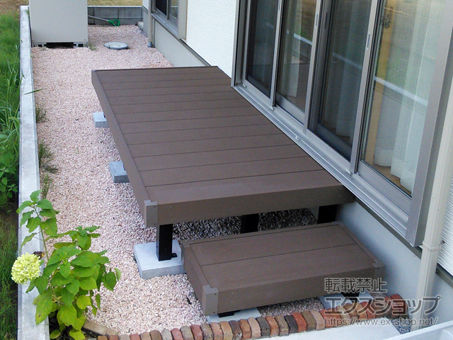 千葉県流山市ののウッドデッキ リウッドデッキ 200 施工例