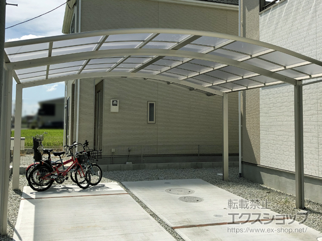 奈良県香芝市ののカーポート レイナツインポートグラン　積雪〜20cm対応 施工例