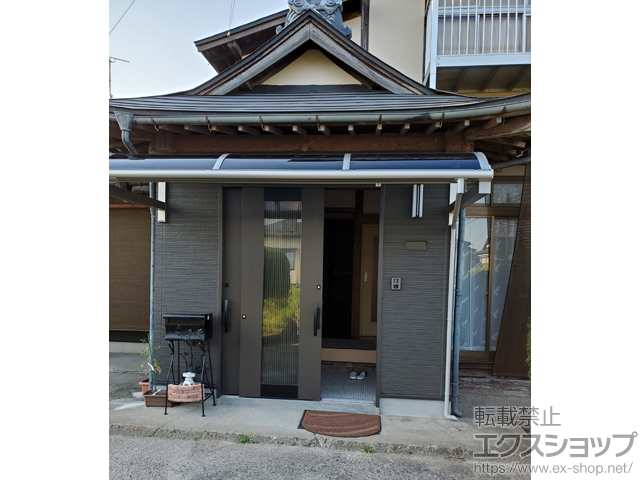 岩手県西磐井郡平泉町ののテラス屋根 ソラリア R型 ルーフタイプ 単体 積雪〜20cm対応 施工例