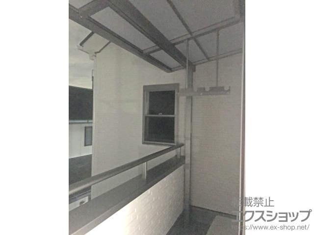 大阪府枚方市ののバルコニー・ベランダ屋根 スピーネ F型 屋根タイプ 単体 積雪〜20cm対応 施工例