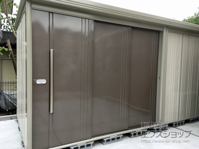 京都府宇治市のの物置・屋外倉庫 Mr.ストックマンダンディ 一般型 結露減少型 5079×1922×2110（ND-Z5019） ND-Z5019-B 施工例