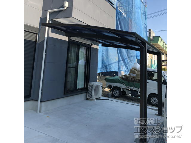 大阪府茨木市ののカーポート プレシオスポート 積雪〜20cm対応 施工例