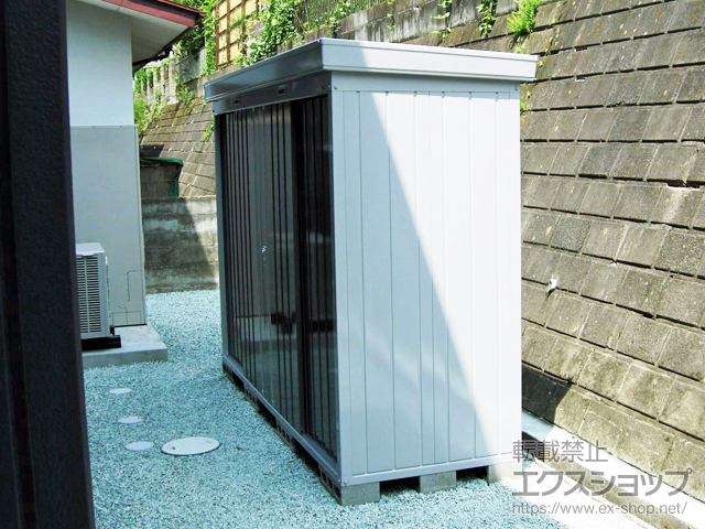 宮城県仙台市のの物置・屋外倉庫 ネクスタ 一般型 3050×950×2020（NXN-29S） NXN-29S-PG 施工例