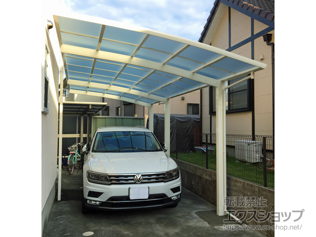 福岡県北九州市ののカーポート レイナポートグラン 延長　積雪〜20cm対応 施工例