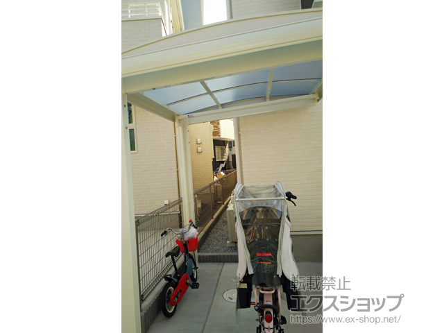 東京都国立市ののサイクルポート・駐輪場 フーゴAプラスミニ (アーチスタイル) 積雪〜20cm対応 施工例