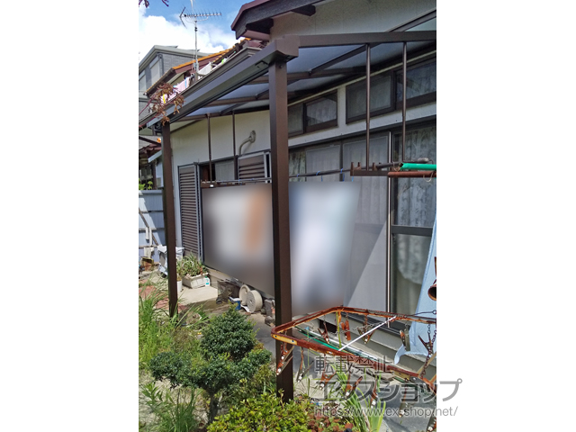 愛知県名古屋市ののテラス屋根 ソラリア F型 テラスタイプ 単体 積雪〜20cm対応 施工例