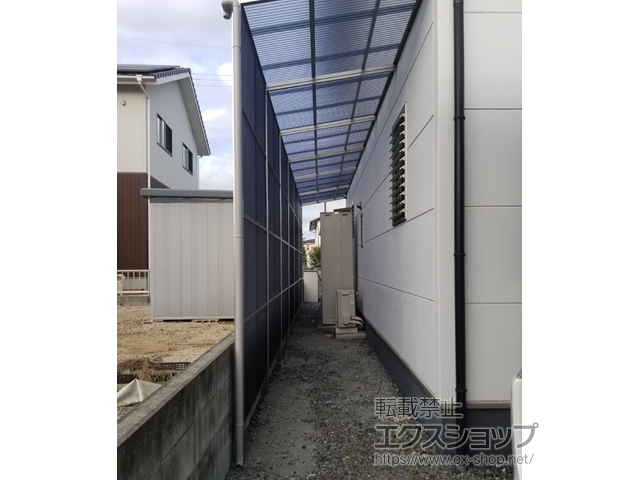 岡山県総社市ののストックヤード ストックヤードII オープンタイプ 3連棟 積雪〜20cm対応 施工例