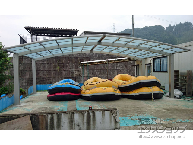 熊本県球磨郡球磨村ののカーポート レイナトリプルポートグラン　積雪〜20cm対応 施工例