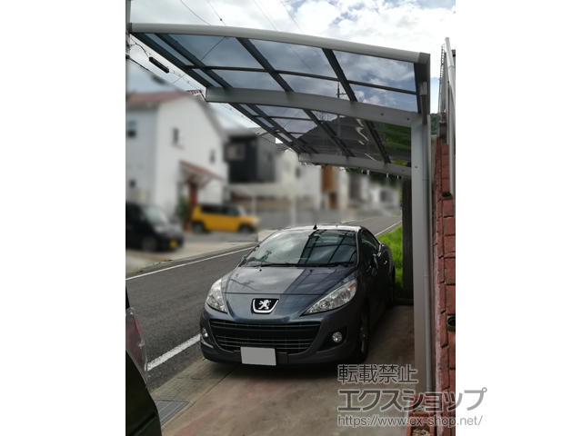 滋賀県大津市ののカーポート プレシオスポート 積雪〜20cm対応 施工例