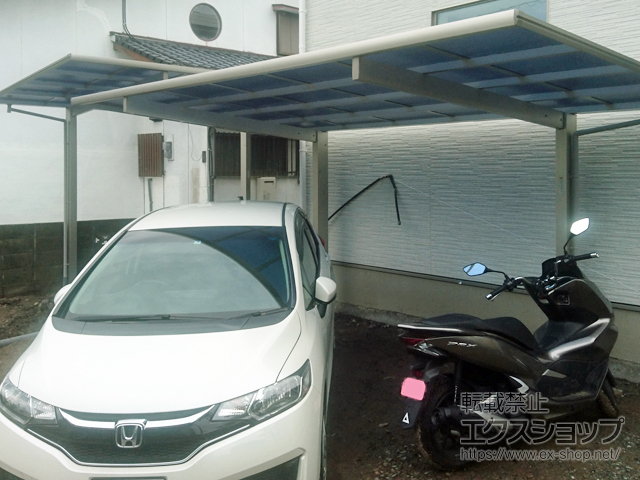 熊本県熊本市ののカーポート エフルージュグラン　積雪〜20cm対応 施工例