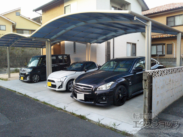 山口県下関市ののカーポート レイナツインポートグラン　積雪〜20cm対応 施工例