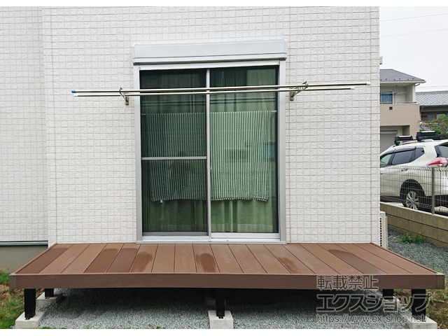 群馬県太田市ののウッドデッキ リウッドデッキ 200 施工例