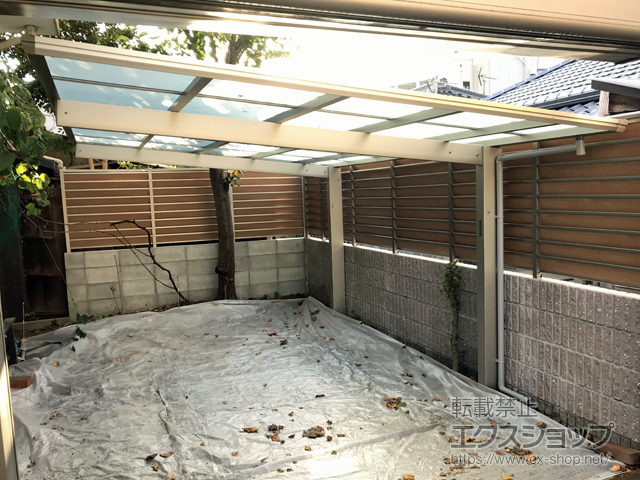 岡山県岡山市ののカーポート エフルージュグラン　積雪〜20cm対応 施工例