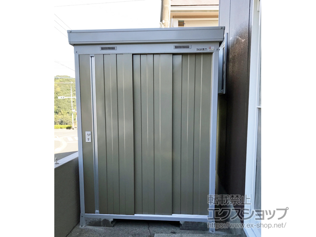 鹿児島県鹿児島市のの物置・屋外倉庫 ネクスタ 一般型 1530×1370×2020（NXN-20S） NXN-20S-MB 施工例