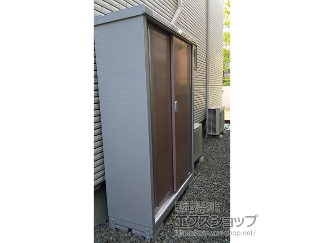 大阪府大阪狭山市のの物置・屋外倉庫 シンプリー 一般型 1100×415×1603（MJX-114D-P） MJX-114D-P-AR 施工例