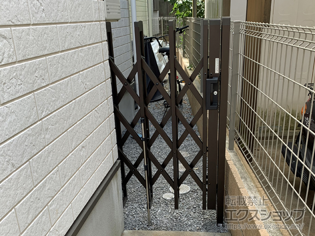 千葉県船橋市のの門扉、カーゲート スカイゲートミニ ノンキャスター 片開き 10S 施工例