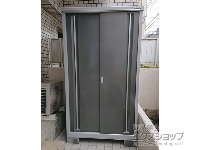 東京都豊島区のの物置・屋外倉庫 シンプリー 一般型 1100×905×1903（MJX-119E-P） MJX-119E-P-PG 施工例