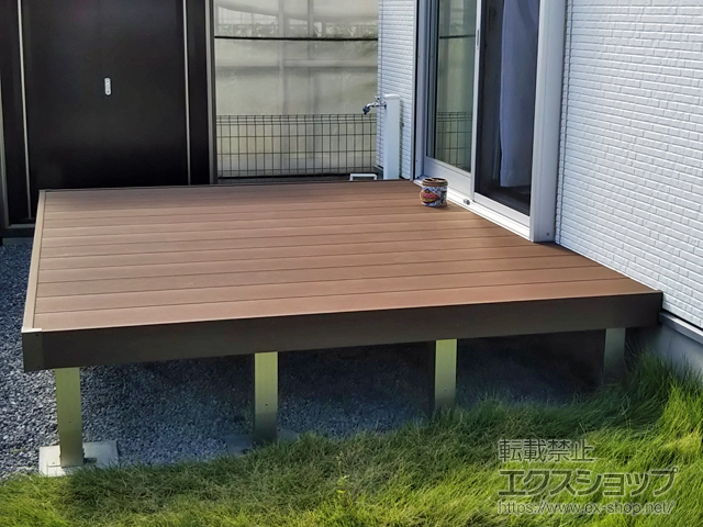 埼玉県上尾市ののウッドデッキ マージウッドデッキ 施工例