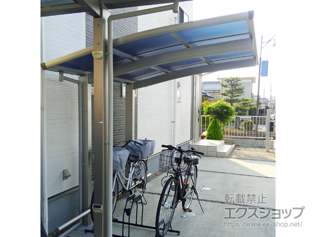 滋賀県守山市ののサイクルポート・駐輪場 プレシオスポート ミニ 積雪〜20cm対応 施工例