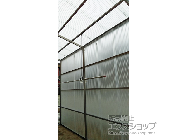 山口県下関市ののストックヤード オイトック 波板囲い 基本タイプ 単体 積雪〜20cm対応 施工例