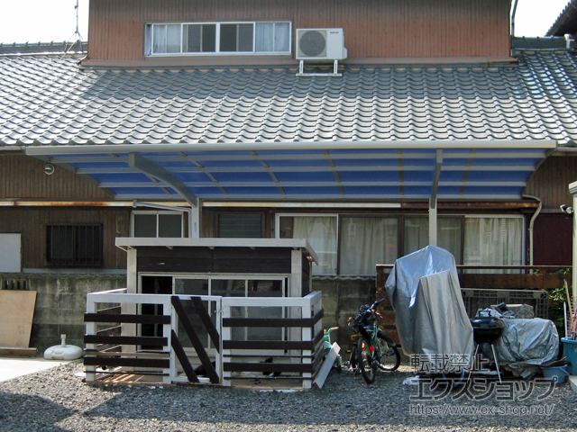 三重県津市ののカーポート プレシオスポート 積雪〜20cm対応 施工例