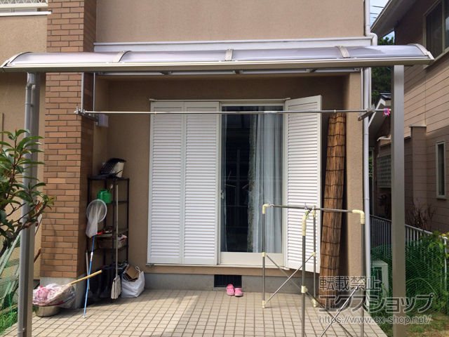 福岡県福岡市ののテラス屋根 ソラリア R型 テラスタイプ 単体 積雪〜20cm対応 施工例