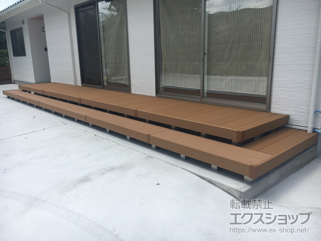 島根県出雲市ののウッドデッキ リウッドデッキ 200 施工例