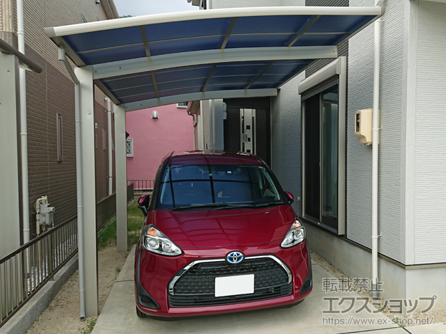 愛知県春日井市ののカーポート プレシオスポート 積雪〜20cm対応 施工例