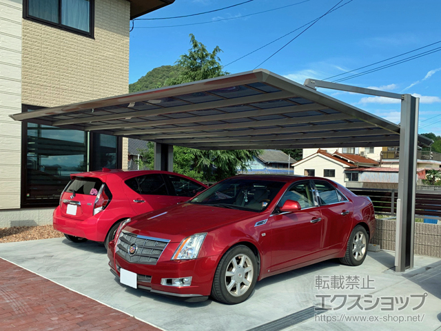 広島県竹原市ののカーポート マイポートOrigin オリジン ワイド 積雪〜20cm対応 施工例