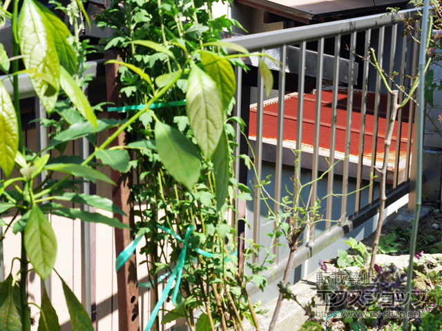 福岡県太宰府市ののフェンス・柵 ミエッタフェンス 防犯たて格子タイプ 自由柱施工 施工例