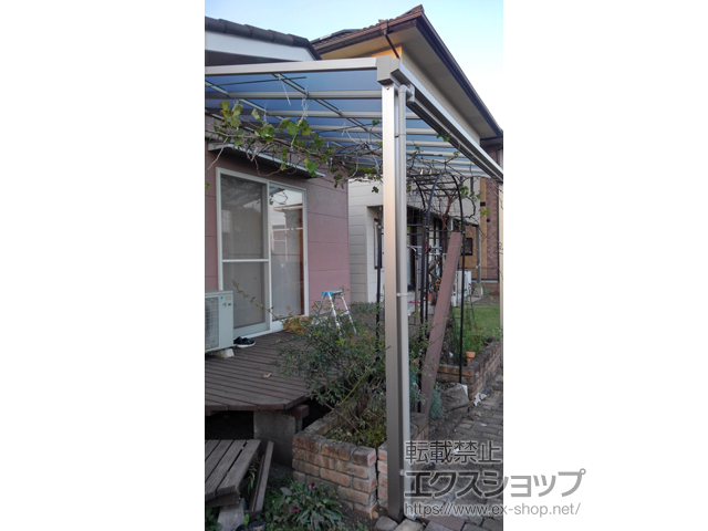 熊本県菊池郡菊陽町ののテラス屋根 ソラリア F型 テラスタイプ 単体 積雪〜20cm対応 施工例