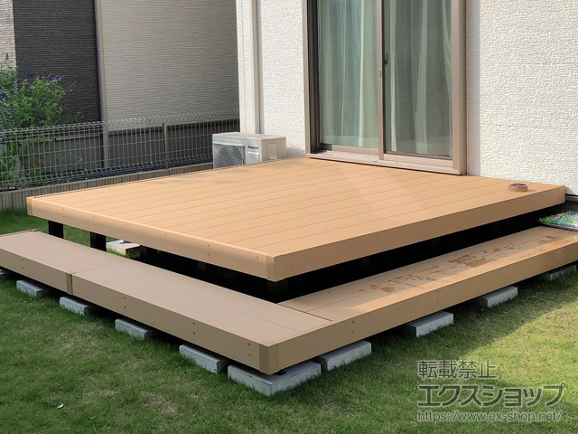 茨城県水戸市ののウッドデッキ リウッドデッキ 200 施工例