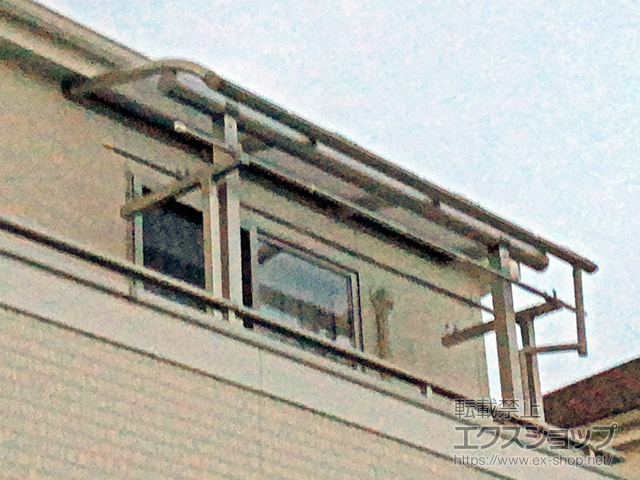 東京都東久留米市ののバルコニー・ベランダ屋根 プレシオステラスII R型 屋根タイプ 単体 積雪〜20cm対応 施工例