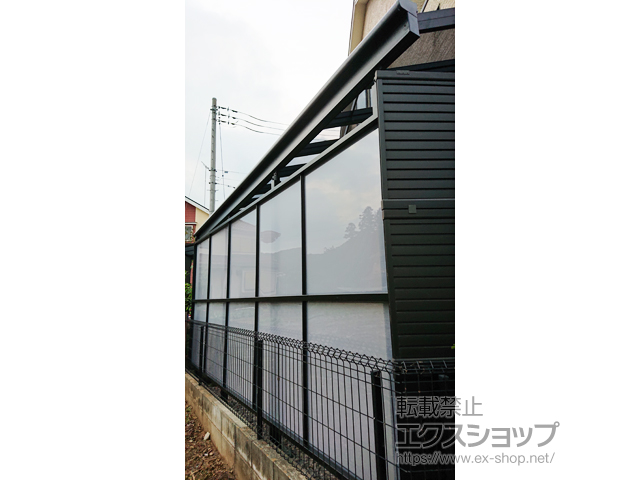 東京都八王子市ののテラス屋根 スピーネ F型 テラスタイプ 単体 積雪〜20cm対応 施工例