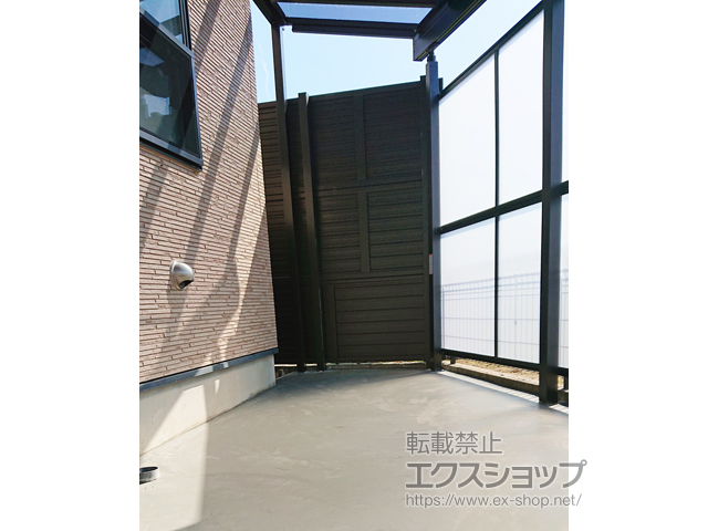 東京都八王子市ののフェンス・柵 シンプレオフェンス5型 横目隠し 施工例