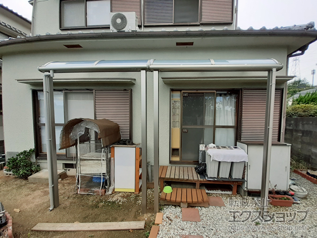 大阪府阪南市ののテラス屋根 ソラリア R型 テラスタイプ 単体 積雪〜20cm対応 施工例