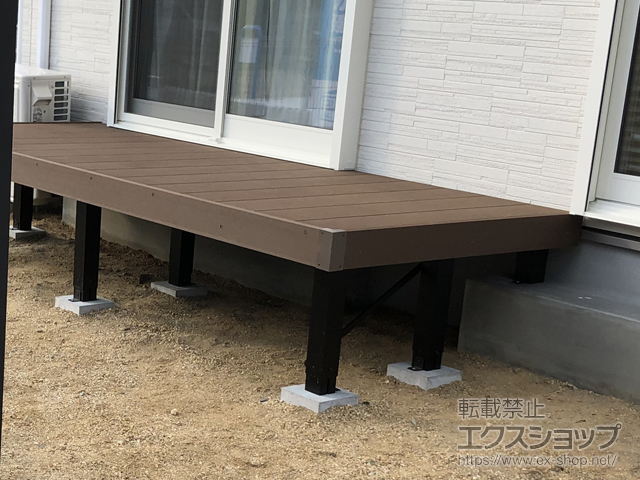 福島県郡山市ののウッドデッキ リウッドデッキ 200 施工例