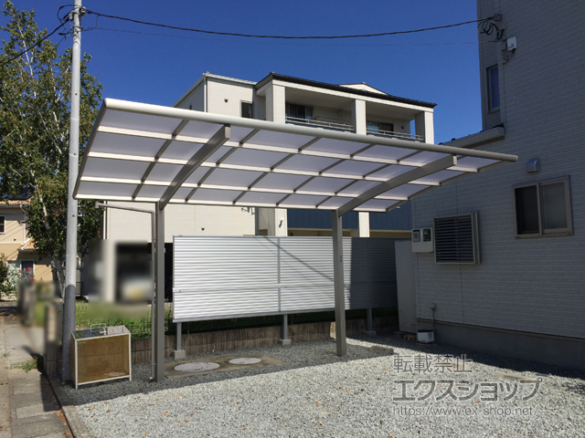 山梨県笛吹市ののカーポート プレシオスポート 積雪〜20cm対応 施工例