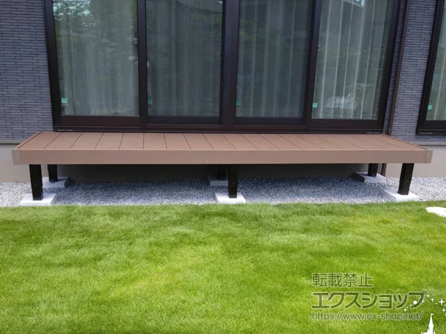 埼玉県川口市ののウッドデッキ、カーポート リウッドデッキ 200 施工例