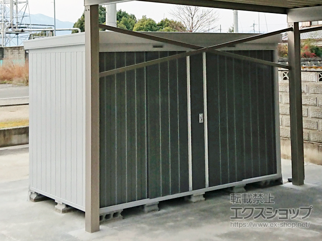 徳島県阿波市のの物置・屋外倉庫 ネクスタ 一般型 3050×1790×2020 NXN-55S-PG 施工例