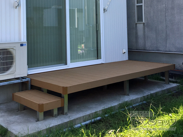 富山県富山市ののウッドデッキ リウッドデッキ 200 施工例