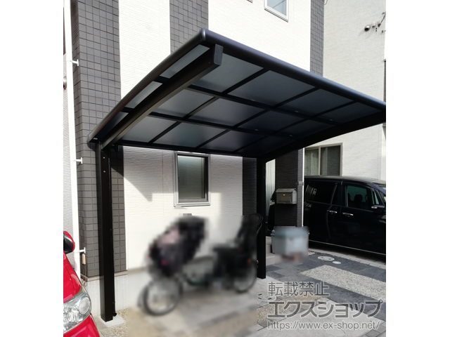 広島県広島市ののサイクルポート・駐輪場 ネスカRミニ (ラウンドスタイル) 積雪〜20cm対応 施工例