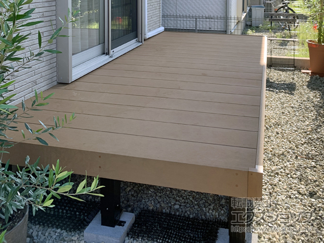 奈良県生駒郡斑鳩町ののウッドデッキ マージウッドデッキ 施工例