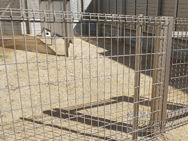 岡山県倉敷市ののフェンス・柵 ハイグリッドフェンスN8型 フリーポールタイプ 施工例